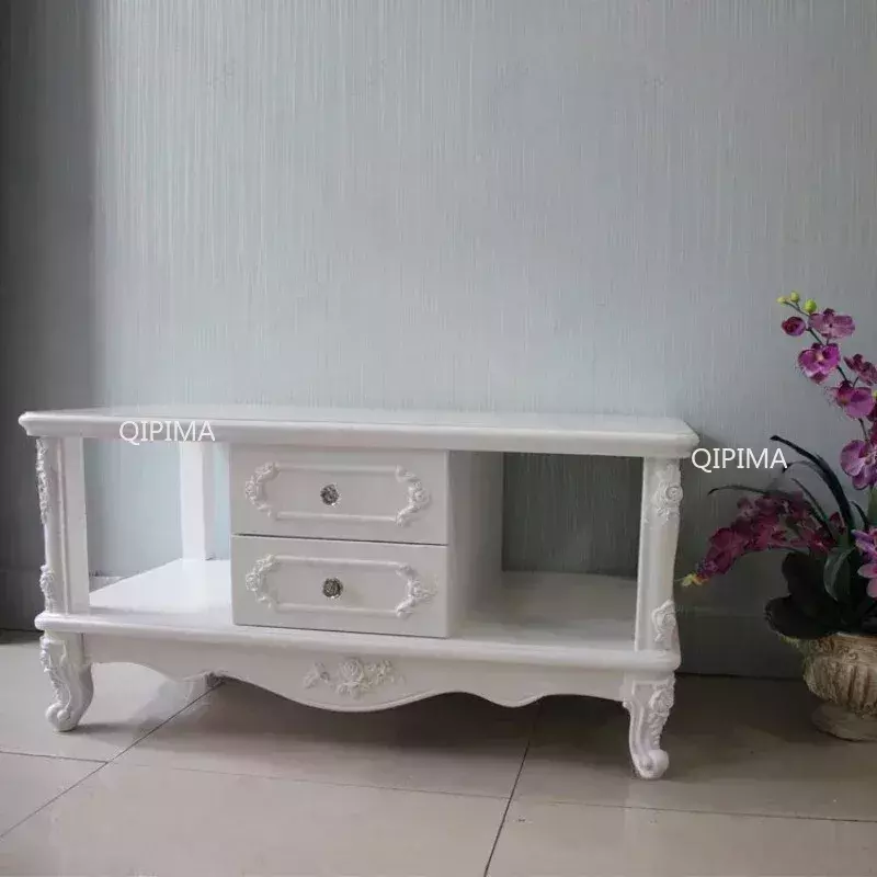 European Furniture TV Cabinets Wood Carving Feet Modern Simple Carved Solid Wood Bed Sofa Tea Table Feet Luxury