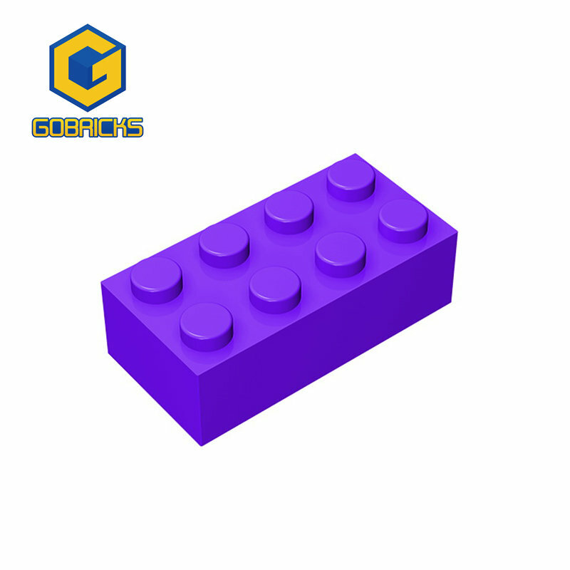 Gobricks 10Pcs Bouwstenen Dikke Cijfers Bricks 2X4 Dots Educatief Creatieve Compatibel Met 3001 Plastic Speelgoed Voor kinderen