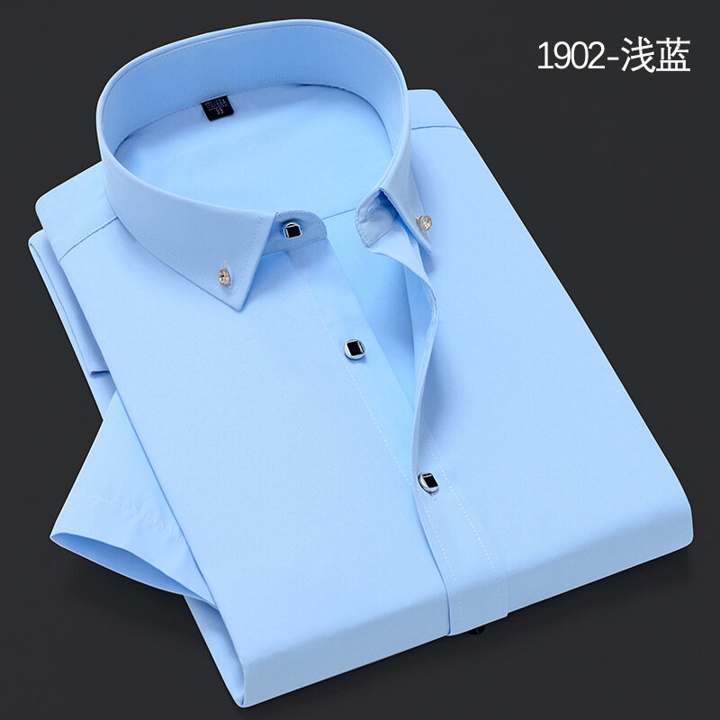 New Men's Shirts  Korean Popular Clothes  Free Shipping and Free Shipping men shirt with short sleeves Casual Suit Bottom Shirt