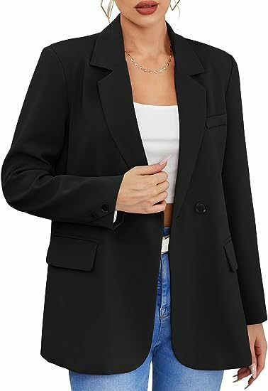 Suit for Women 2023 Autumn and Winter Fashion Commuter Lapel Solid Color Slim Button Long Sleeve Temperament Coat