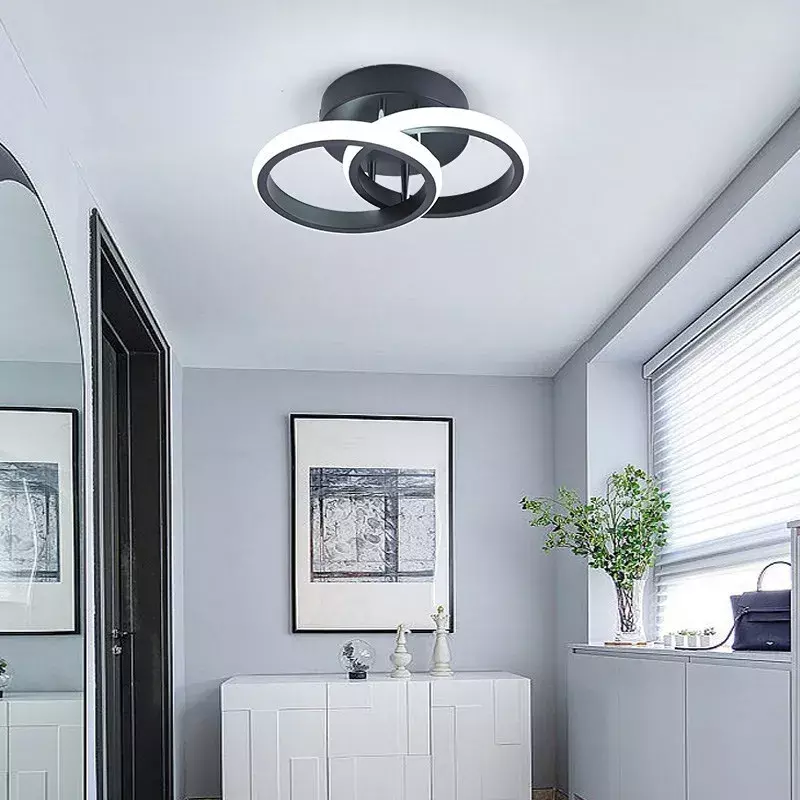 ไฟเพดานทางเดิน LED แบบโมเดิร์นติดพื้นผิวหลอดไฟ LED ใช้ในบ้านแบบโหนดสำหรับห้องนอนห้องนั่งเล่นไฟระเบียง
