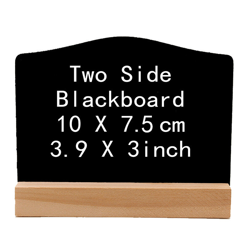 Writing Board Frame Signs Mini Blackboard Double-sided Easel Stand Wedding Base Desktop Slate