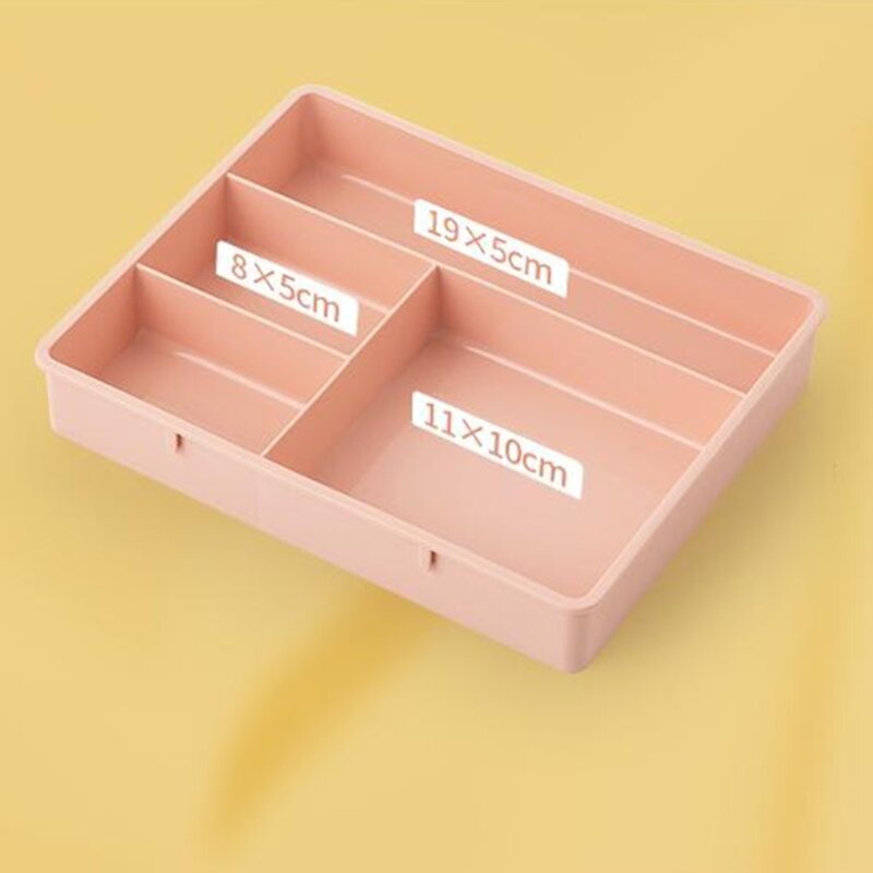 Stackable Craft Storage Box Plastic Adjustable Storage Containers with Carry Handle Transparent Containers