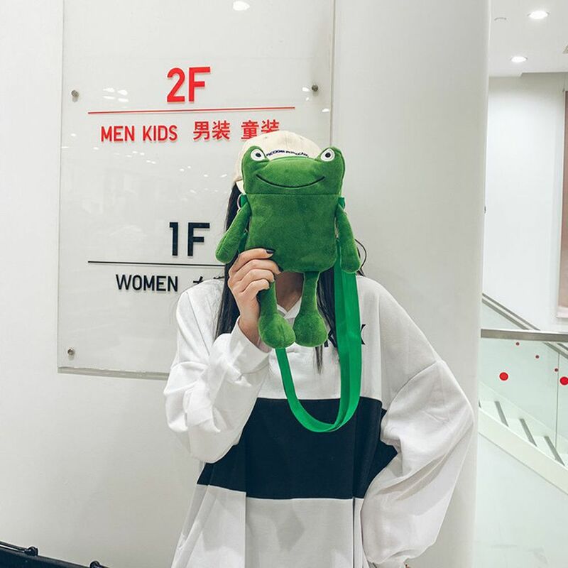 カエル韓国風ハンドバッグ女性用、かわいい小さなバッグ、カジュアルトラベルバッグ、屋外おもちゃのギフト、甘い