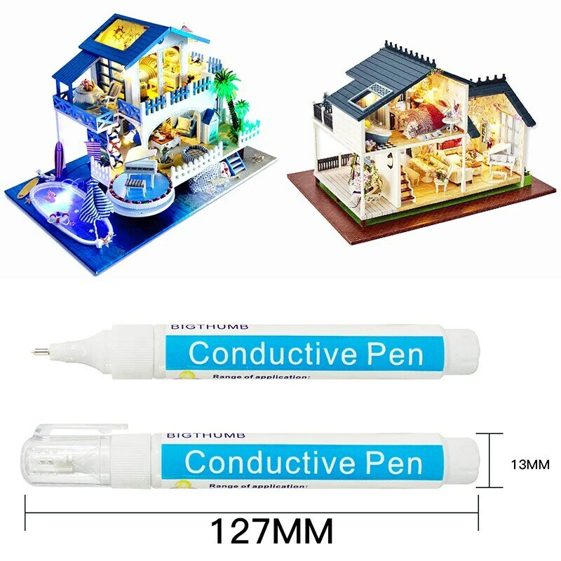 Paint Silver Paste Pen Circuit Repair Conductive Paint Pen Children Education Physics Teaching Circuit Design Strong Adhesion