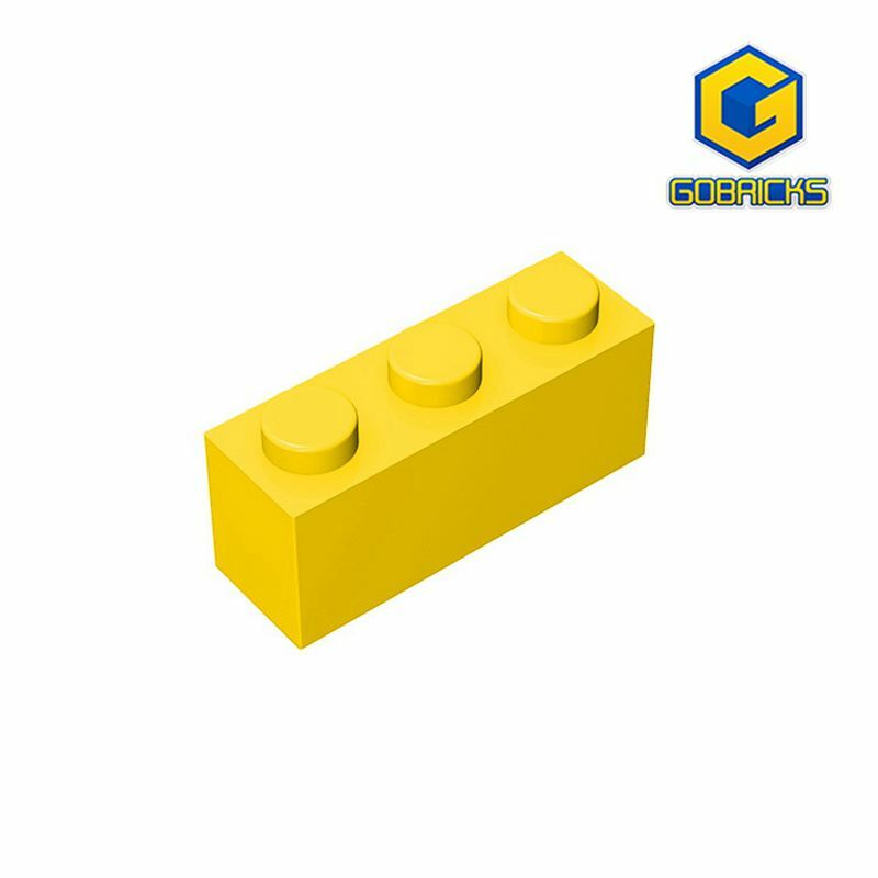 Gobricks 10PCS MOC 3622 DIY Parts Building Blocks Thick Figures Bricks 1x3 Educational Creative Plastic Toys KIds Boys Girl Gift