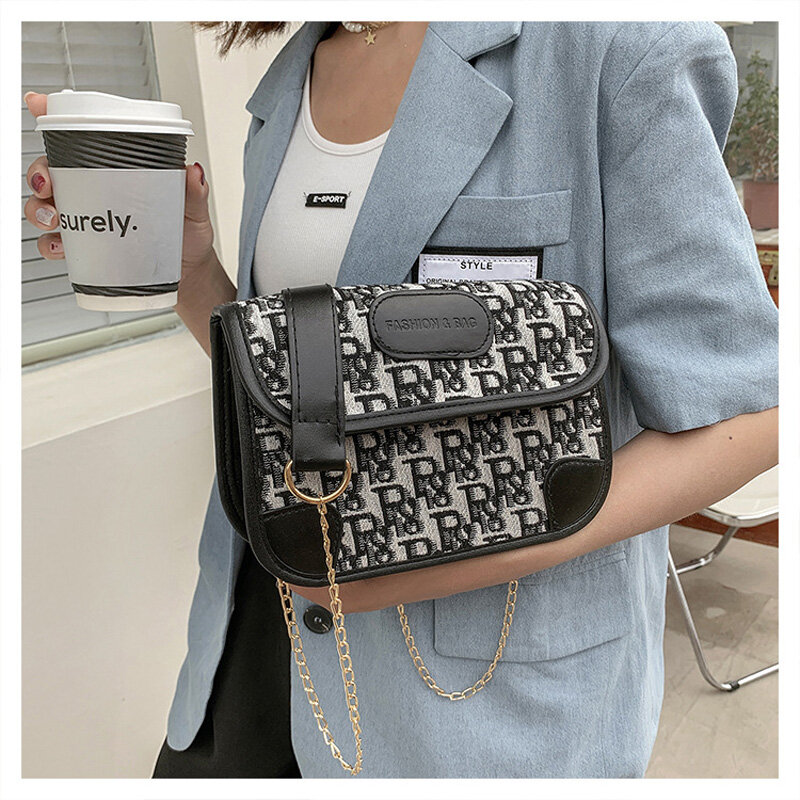 Nuova borsa a tracolla moda femminile borse a tracolla donna piccola maniglia borsa ascellare frizione semplice borsa femminile 2024