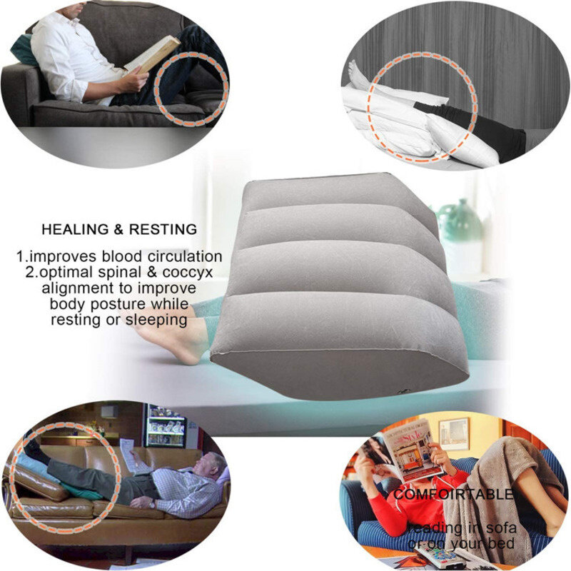 Бытовая надувная Подушка для поддержки ног, Подушка для поддержки ног, удобная текстильная Подушка для поддержки ног, удобная Подушка для дивана и кровати