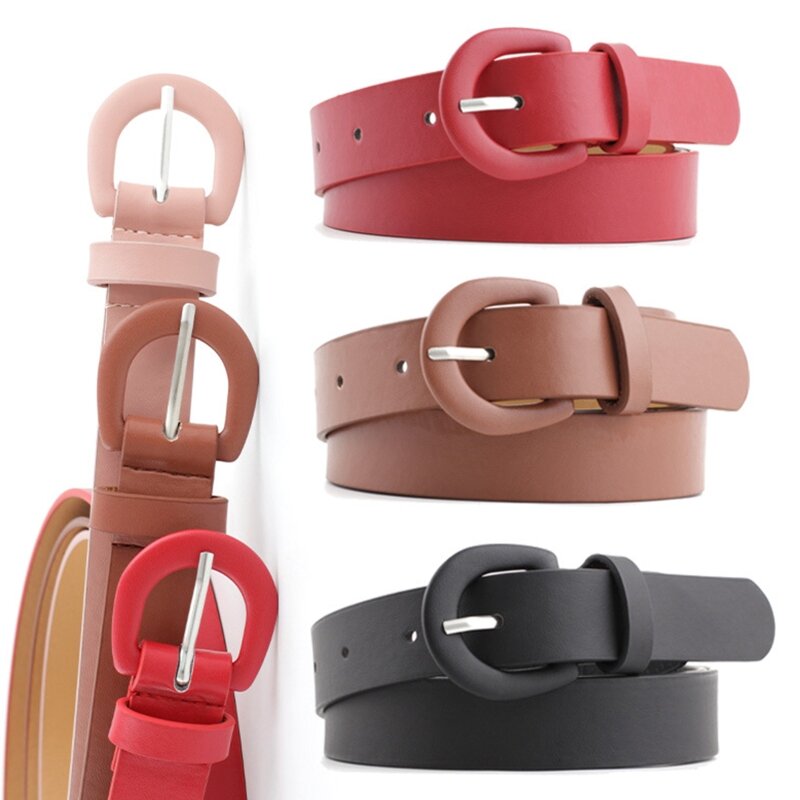 Correa cintura cuero PU Vintage para mujer, cinturón moldeador, cinturón Color sólido, envío directo