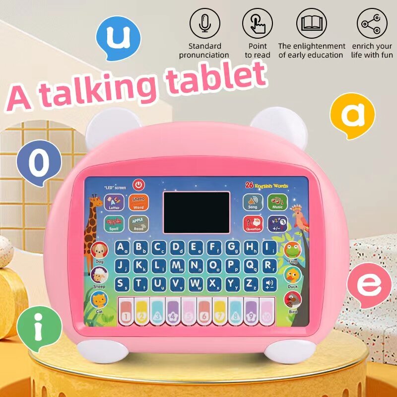 Mesin Membaca Cerita Pendidikan Awal Multifungsi, Mainan Puzzle Pendidikan Dini Mesin Belajar Tablet Hadiah Multi-belajar