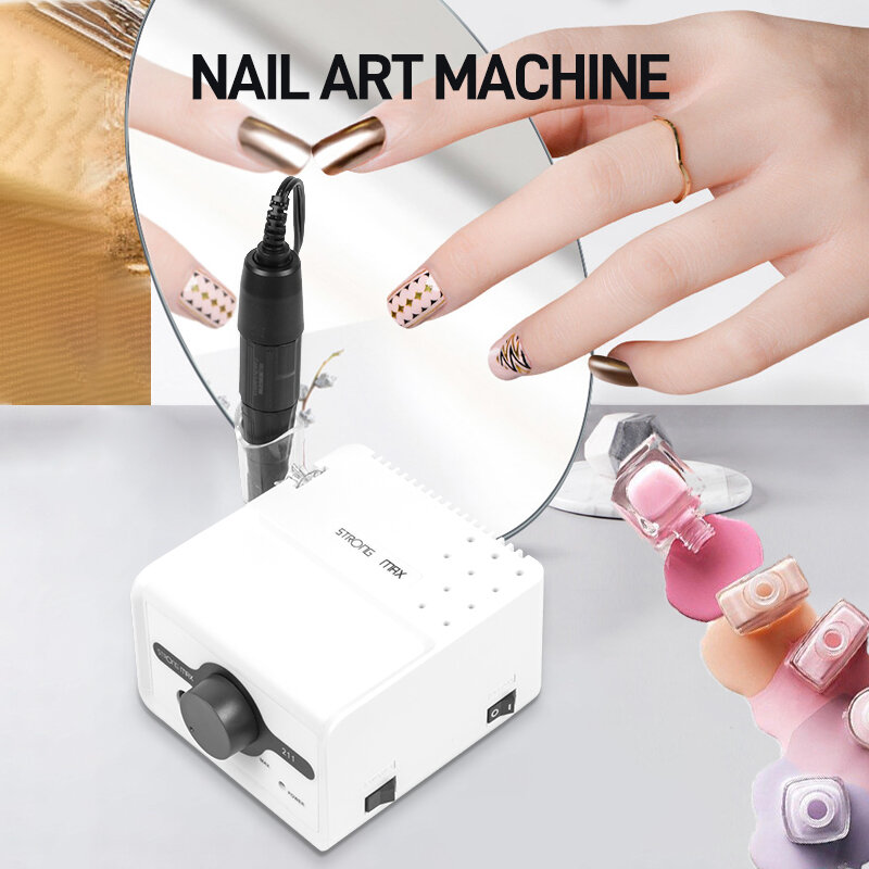 65W Strong Max 211 Electric Nail Drill 35K Strong 102LN 105L H37L1 Marathon Handle And Pedicure Machine Professional Nail Device