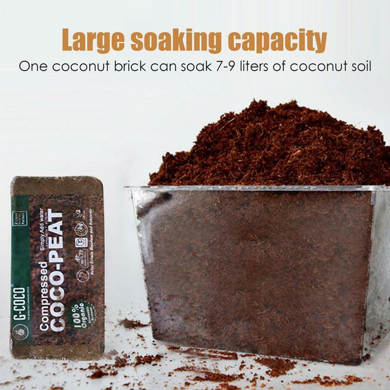 Coco Coir Brick Organic Coconut Fiber Substrate With Low EC And PH Balance Natural Eco-Friendly High Expansion Coco Fiber For