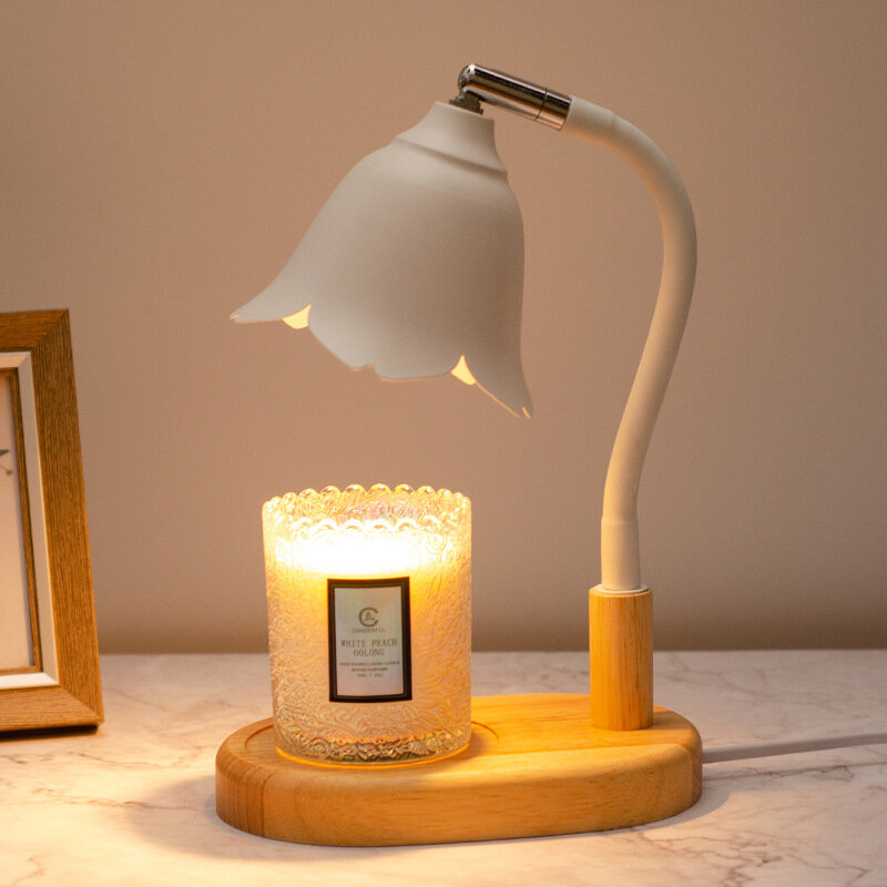 Elétrica Candle Warming Lamp, Retro Candle Melt Warmer Light, Safe Wax Melting Lamp, Escurecimento Switch para mobiliário doméstico