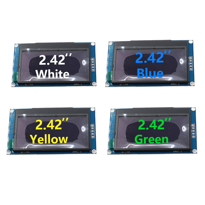 2.42-inch 4-pin OLED display module I2C/IIC interface SSD1309 driver LCD screen serial port screen 3.3V