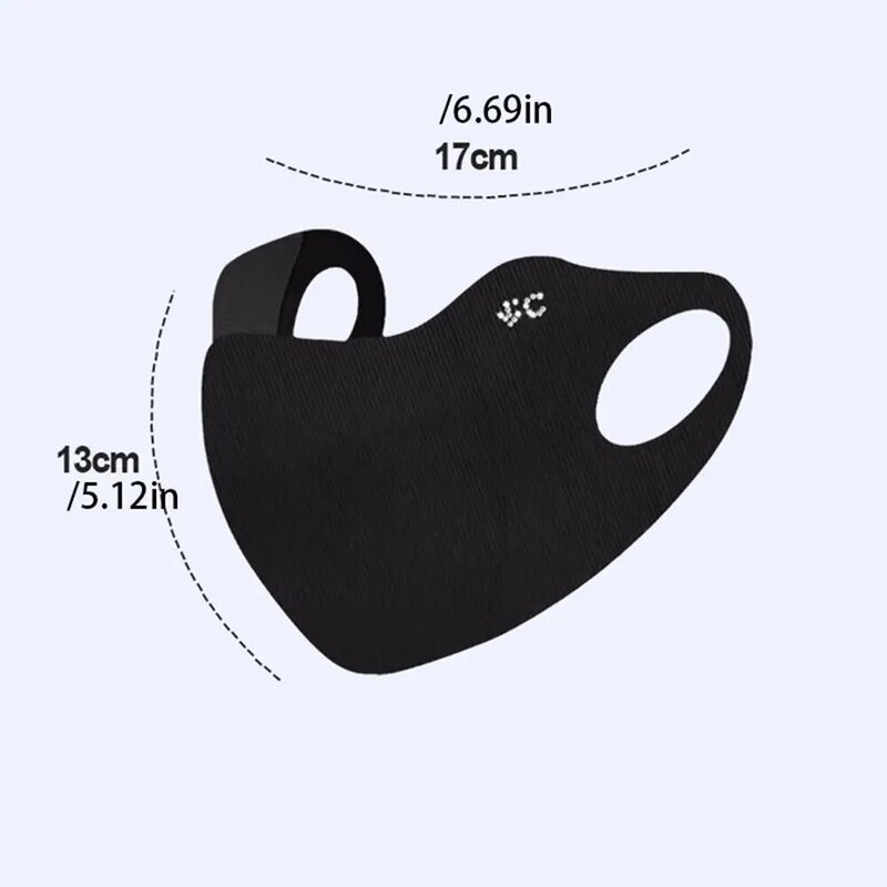 Summer Ice Silk Mask Breathable Sunscreen Face Scarf Solid Color Face Cover UV Protection Eye Protection Face Gini Mask Hiking