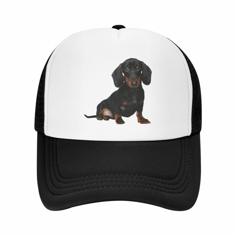 Unisex Dachshund Trucker Hat, Boné de beisebol ajustável, Adulto Wener Badger, Salsicha Dog, Punk Dachshund, Esportes, Homens e Mulheres