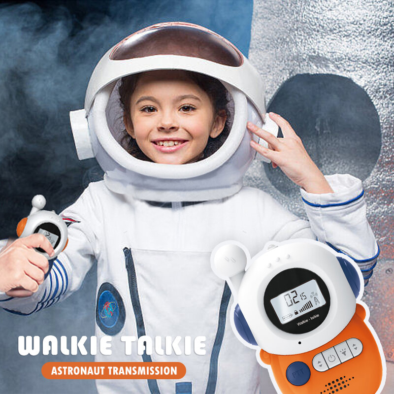 Cartoon Talkie Walkie 3KM Walkie-Talkie Kids Toys Celular Handheld Transceiver Highlight Phone Radio Outdoor Game Childern Gifts