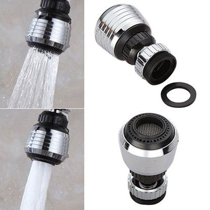 360 Rotate Swivel Faucet Nozzle Filter Adapter Adjustable Water Saving Tap Aerator Diffuser Converter Bathroom Kitchen Accessory