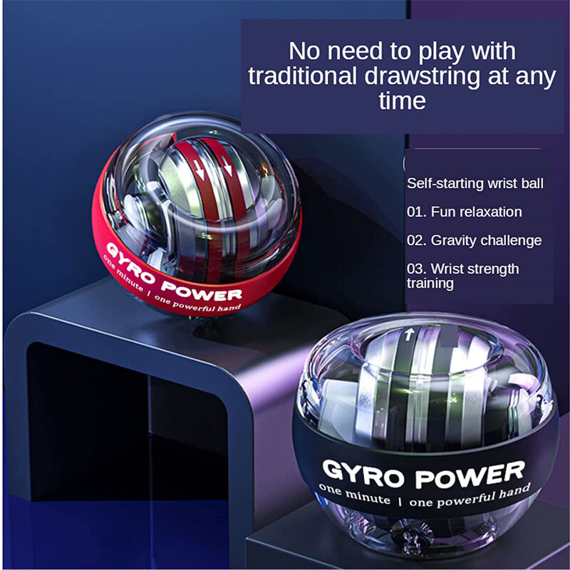Zelf Starten Gyro Powerball Gyro-Aangedreven Handbal Spier Ontspanning Arm Pols Trainer Fitnessapparatuur Merk Originele