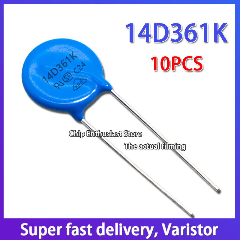 Varistor de 10 piezas 14D152K 152KD14, Varistor en línea, diámetro 14MM DIP-2 1500V
