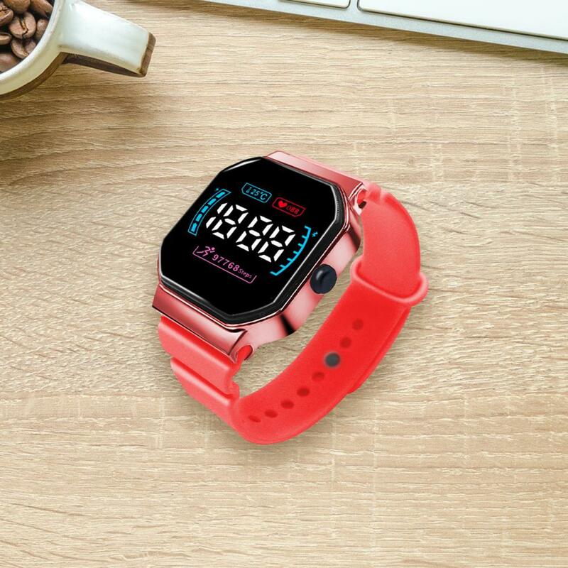 Comfortable Wear Timepiece Dial Watch Dial Digital Sports Led Watch with Font Display Comfortable Wristwatch for Students