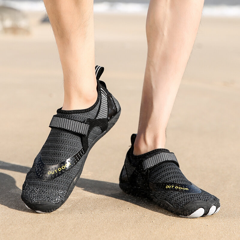 صنادل حافية للأقدام تسمح بمرور الهواء في الخارج ، أحذية سباحة ورياضة للشاطئ ، تداخل السرعة ، المقاس من 24 إلى 47 ، جديد ،