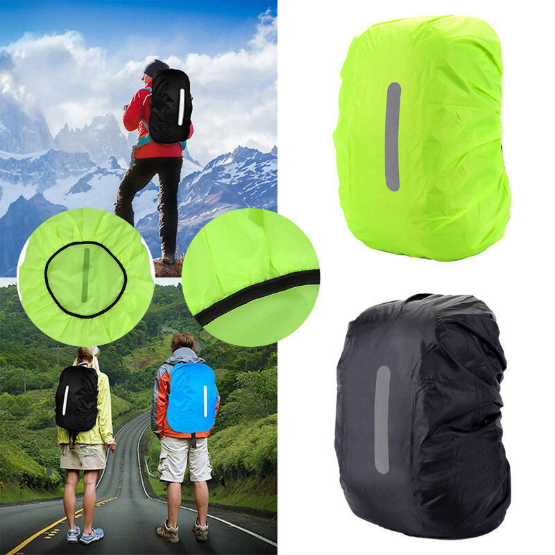 Backpack Reflective Rain Cover Night Travel Safety Outdoor Backpack Cover With Reflective Bidding Package Waterproof