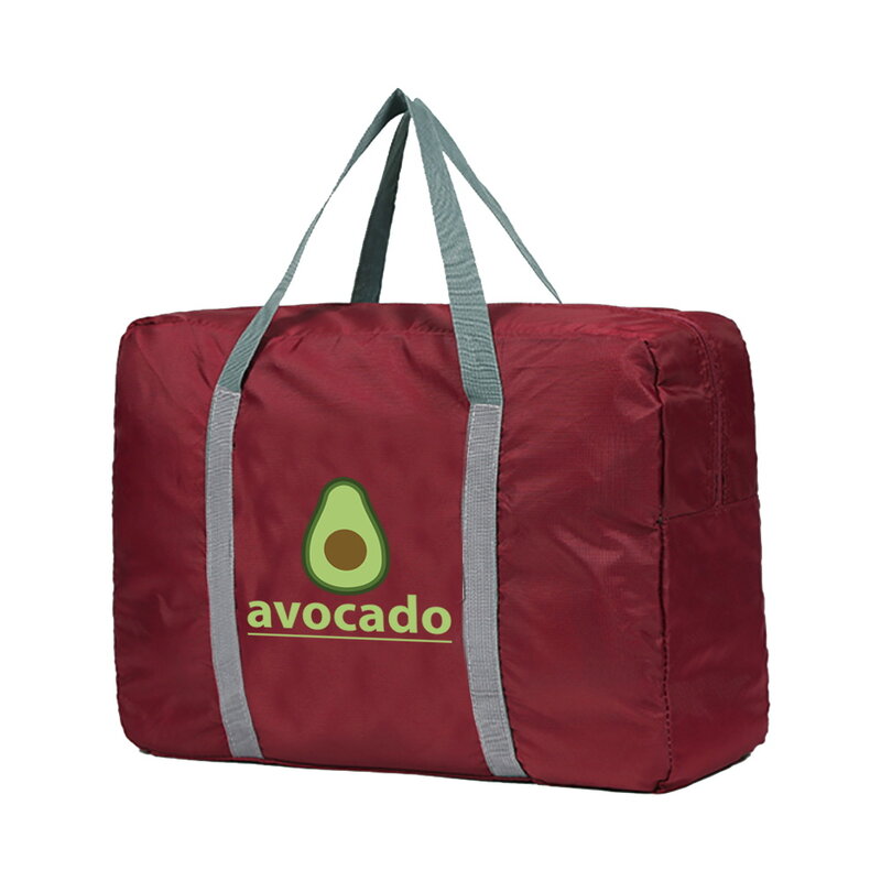 Grande capacidade de viagem sacos de roupas dos homens organizar saco de viagem sacos de armazenamento das mulheres bolsa de bagagem um abacate impressão