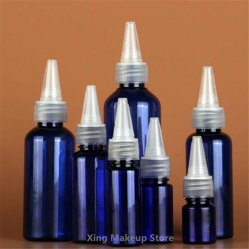50 pces 10/20/30/50/100ml azul pet plástico recarregável garrafas perfume atomizador mini garrafa de pulverizador vazio garrafa de álcool de névoa fina 2 #