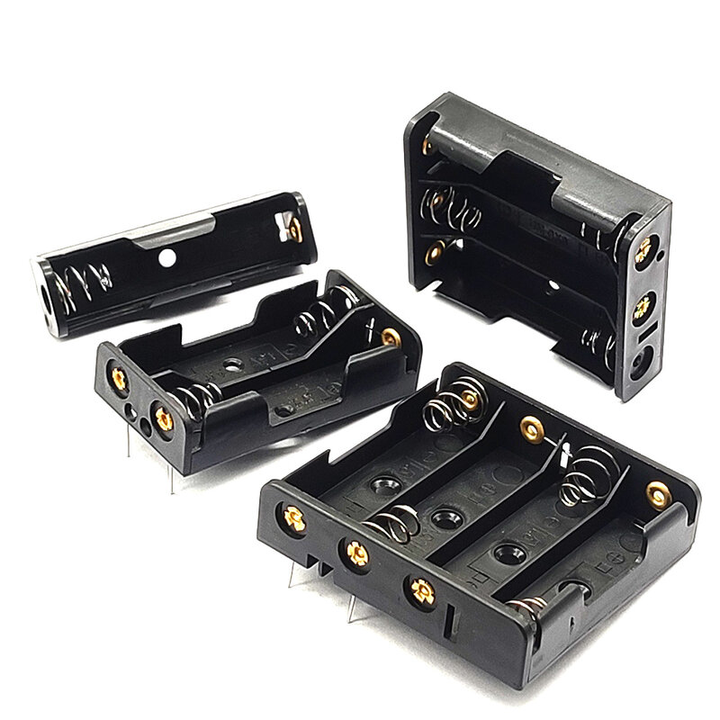 AA battery box AA battery holder With Pins PCB Pin type Battery Holder Can Be soldered suitable for AA battery 1/2/3/4 Slot