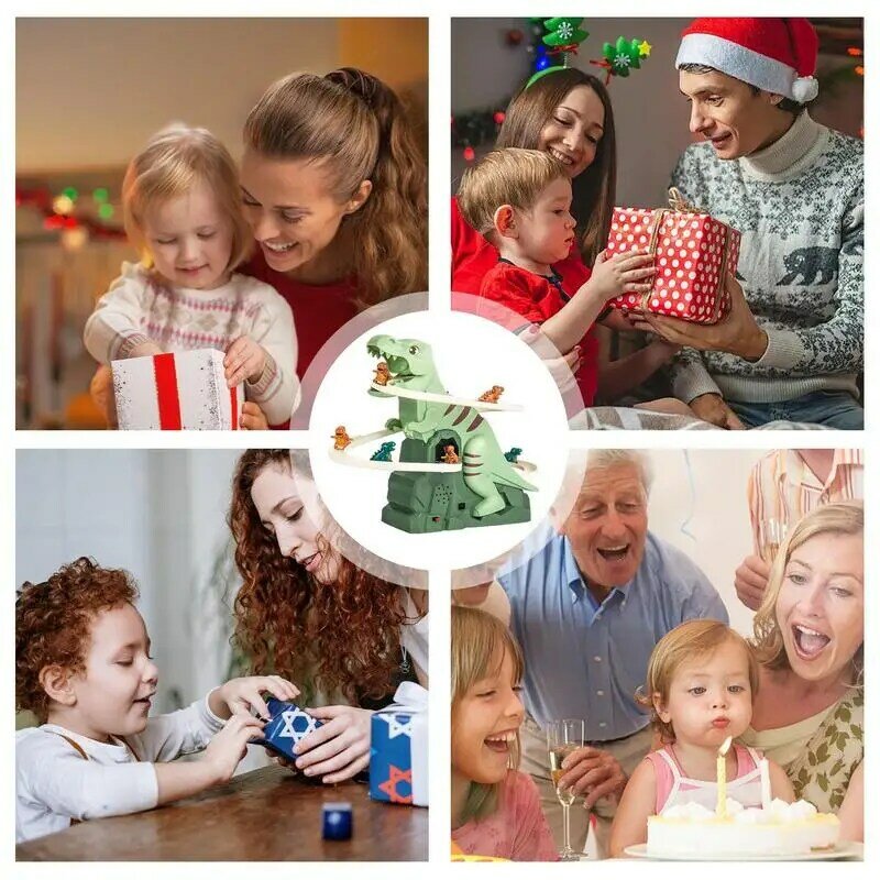 Mainan Lacak tangga listrik, mainan montesori dengan Lampu & musik, hadiah ulang tahun Natal, mainan edukasi balita tangga