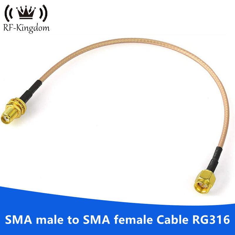 Cable de extensión de antena SMA hembra, montaje de mampara a SMA macho RG316 para enrutador 4G LTE, receptor Dongle USB SDR celular
