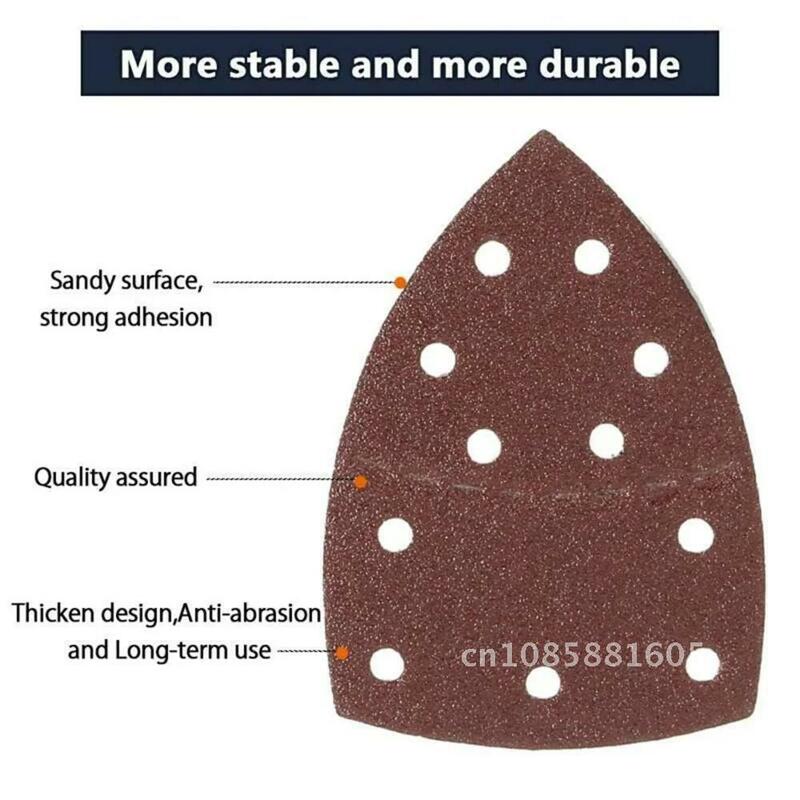 Aluminum Oxide Sanding Sheets 10PCS For Bosch PSM 100A Mouse Orbital Sander Detail Palm Pads Discs Sandpaper Abrasive Paper