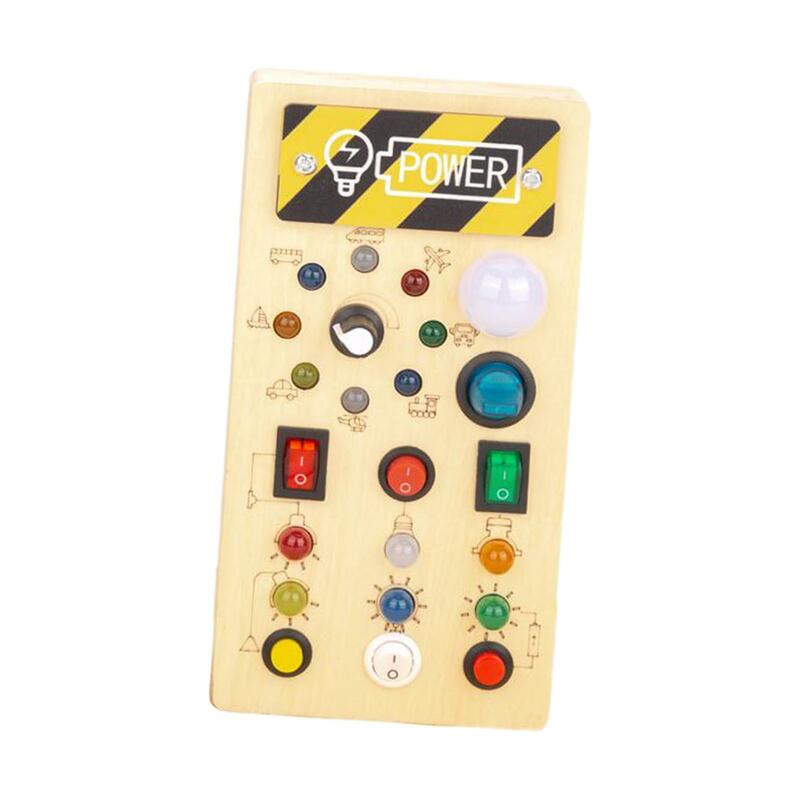 LED Busy Board Switch Light, Atividade Sensorial Brinquedos, Montessori, Crianças, Presentes do Dia dos Namorados, Viagem, Crianças pré-escolares, 1-3