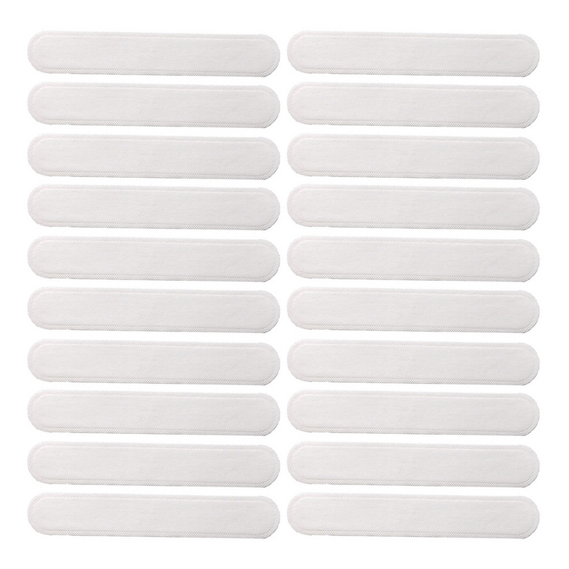 100 pezzi comodi adesivi per l'assorbimento del sudore con tesa per cappello sportivo (bianco)