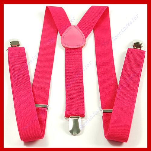 Women's Unisex Elastic Y-Shape Braces Mens Adjustable Clip-on Suspenders Fashion
