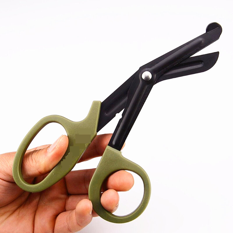 15cm 18cm 5 Pcs Multi-function Survival Scissors Medical First Aid Kit Canvas Scissors Outdoor Medical Bandage Scissor