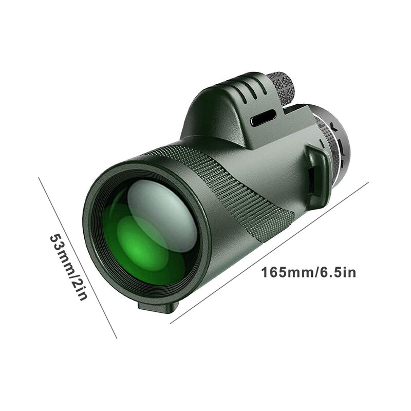 Outdoor Hunting Monocular Multilayer Coating Handheld Zoomable Fog Proof Telescope Birdwatching Equipment Type 2