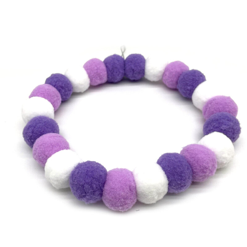 Corbata de pelo de flores de arcoíris para Uds, Collar de bolas de pelo de 30 moño para perro de Mascota, corbatas de gato, accesorios de aseo para perros