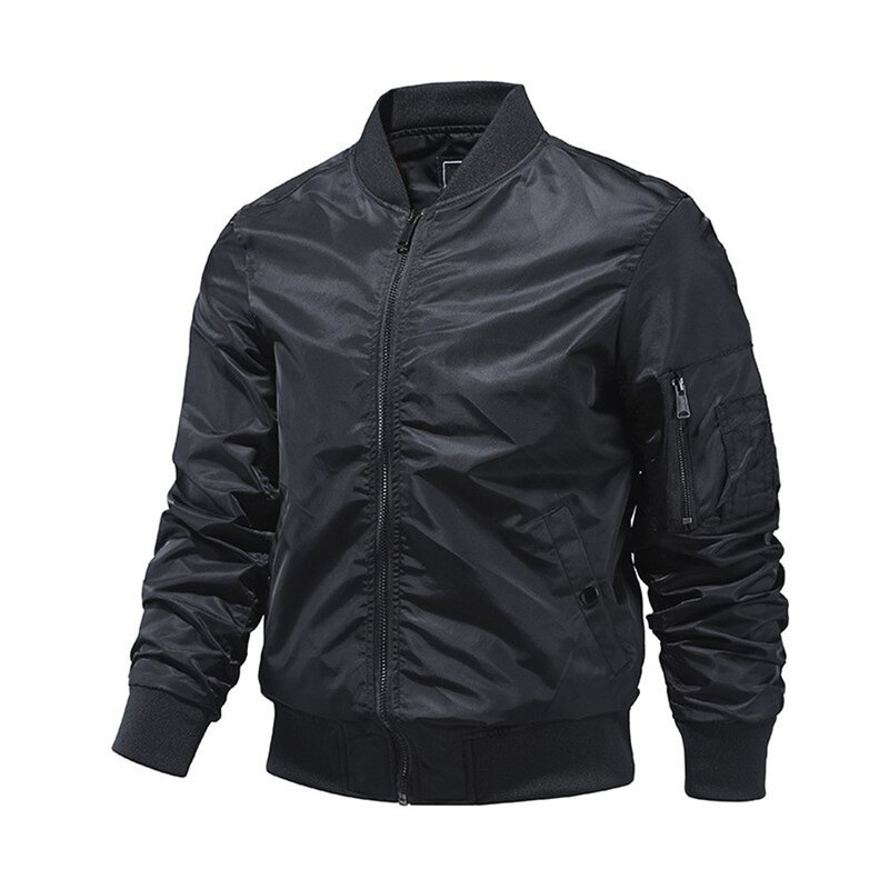 남성용 용수철 여름 봄버 재킷, 단색 패션 에비에이터 야구 재킷, 외투 재킷, EUR S-2XL, 신제품, 2024