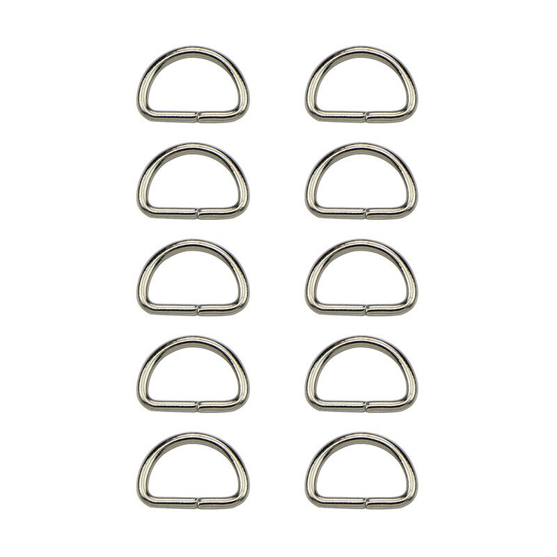 10 Stks/partij Matal D Ring Diy Bag Kreeft Sluitingen Clips Onderdelen Accessoires D Jump Ring Snap Haak Trigger