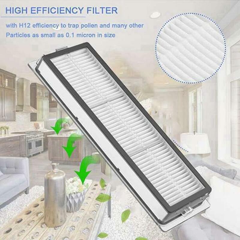 17pcs Accessories Kit Washable Hepa Filter Mop Cloth Main Side Brush