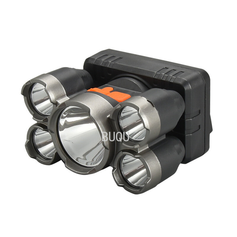 ضوء قوي LED خمسة الأساسية كشافات متعددة الوظائف مقاوم للماء ضوء قوي عن بعد USB شحن كشافات في الهواء الطلق الصيد BUQU