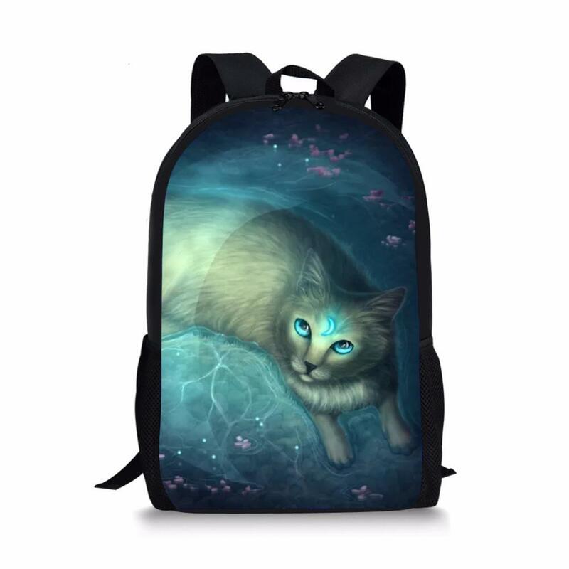 Zaino per bambini Cute Cat 3D Print School Bags For Girls Boys zaino zaini per la scuola adolescenti Kids Bookbag borsa da viaggio per libri
