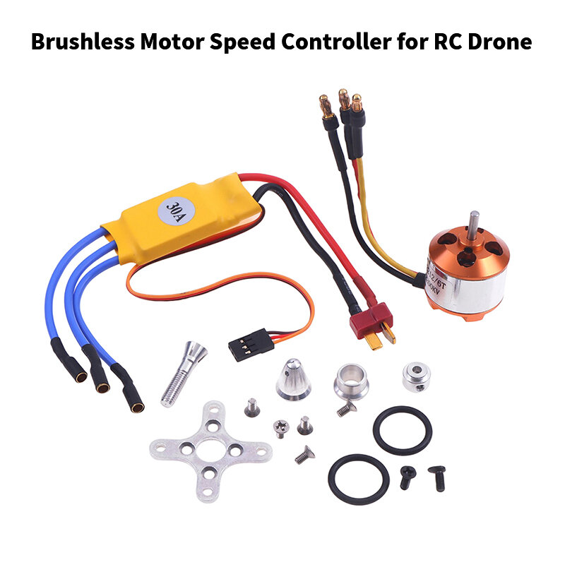 Controlador de velocidade sem escova para RC Drone, modelo ESC, acessórios aeronáuticos, 30A, 1 conjunto