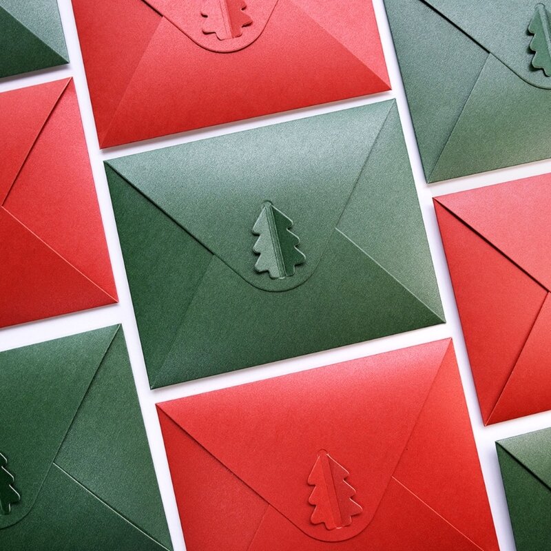 YYDS Farbiger Umschlag für 6 4,9 Zoll Grußkarte, Weihnachtskarte, Geschenkkarte