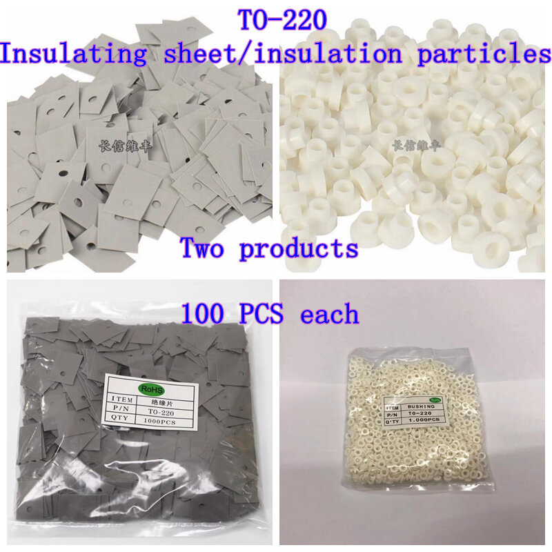 {100 Stuks} To220 Siliconen Isolatiepad Naar 220 Plastic Pakking Met Transistor, Isolatiepakking