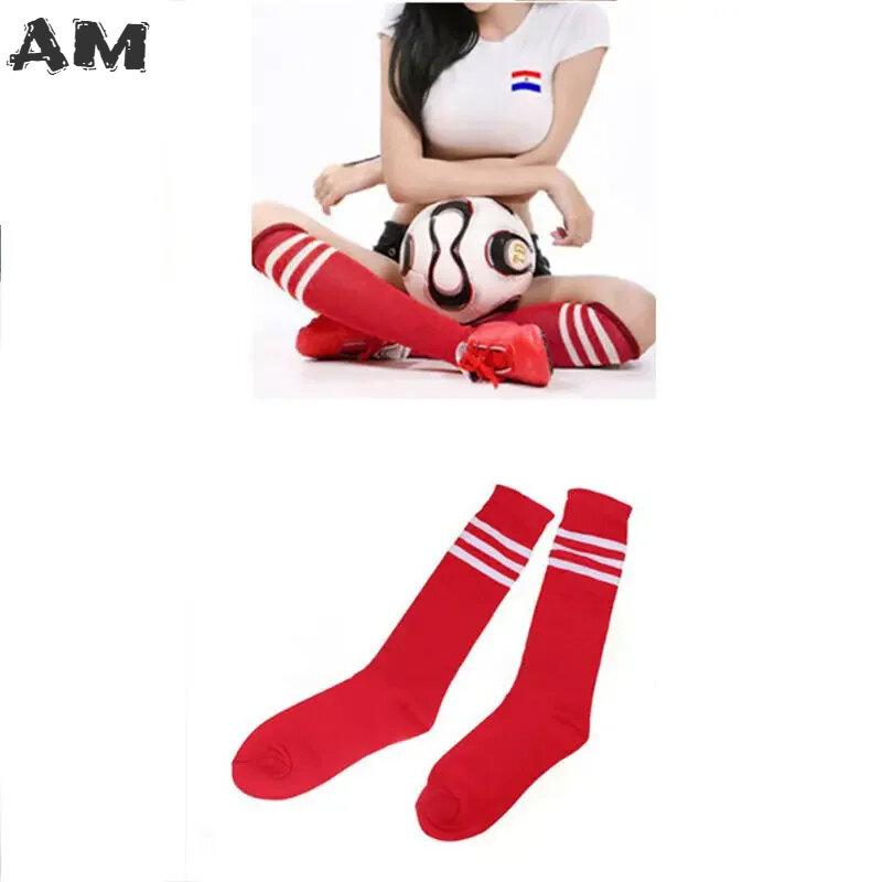 Kaus Kaki Tinggi Baru Di Atas Lutut Socking untuk Anak Perempuan Wanita 2023 Kaus Kaki Panjang Bergaris Cheerleader Seksi Mode Baru