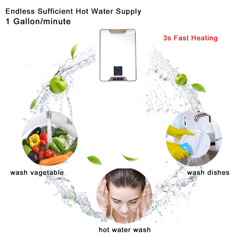 7.5kw 220 Volt Electric Water Heater 3 Seconds Heating Autonomous Water Heater