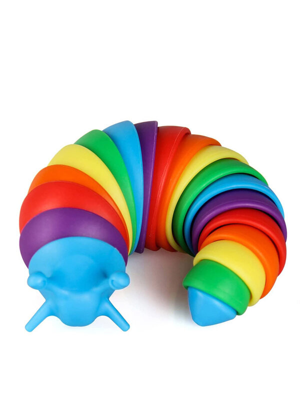Colorful Slug Snail Seal Kawaii Transform Caterpillar Fidget Toys Adult Kids Decompression Venting Children's Educational Toys